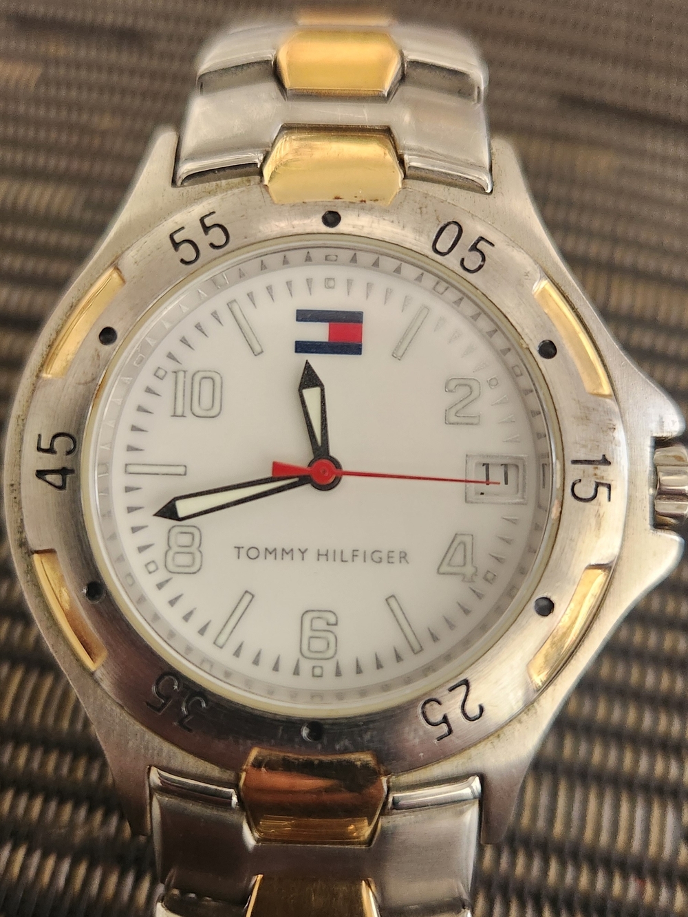 Tommy Hilfiger Men's Two-Tone Stainless Steel Watch - White Dial